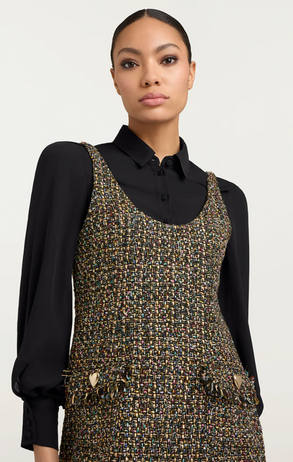 Cinq a Sept Confetti Tweed Florianna Dress