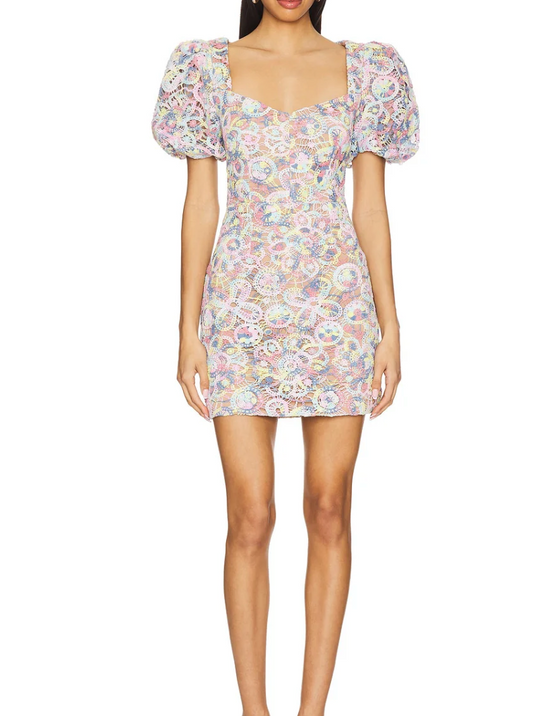 omr x elliatt meadowhawk mini sequin dress in pink OMR x ELLIATT: Meadowhawk Mini Sequin Dress In Pink Elliatt