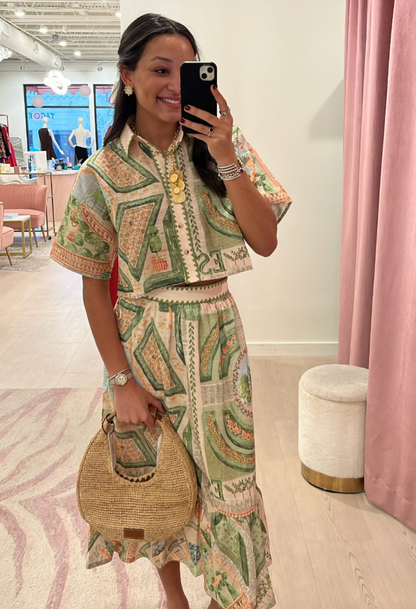 En Saison Sariyah Midi Skirt