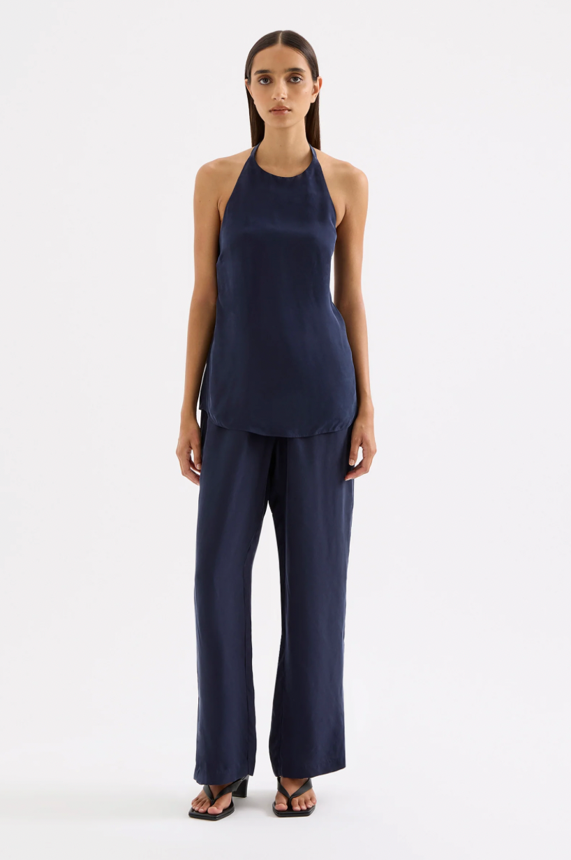 NudeLucy Linnea Cupro Pant - Ink