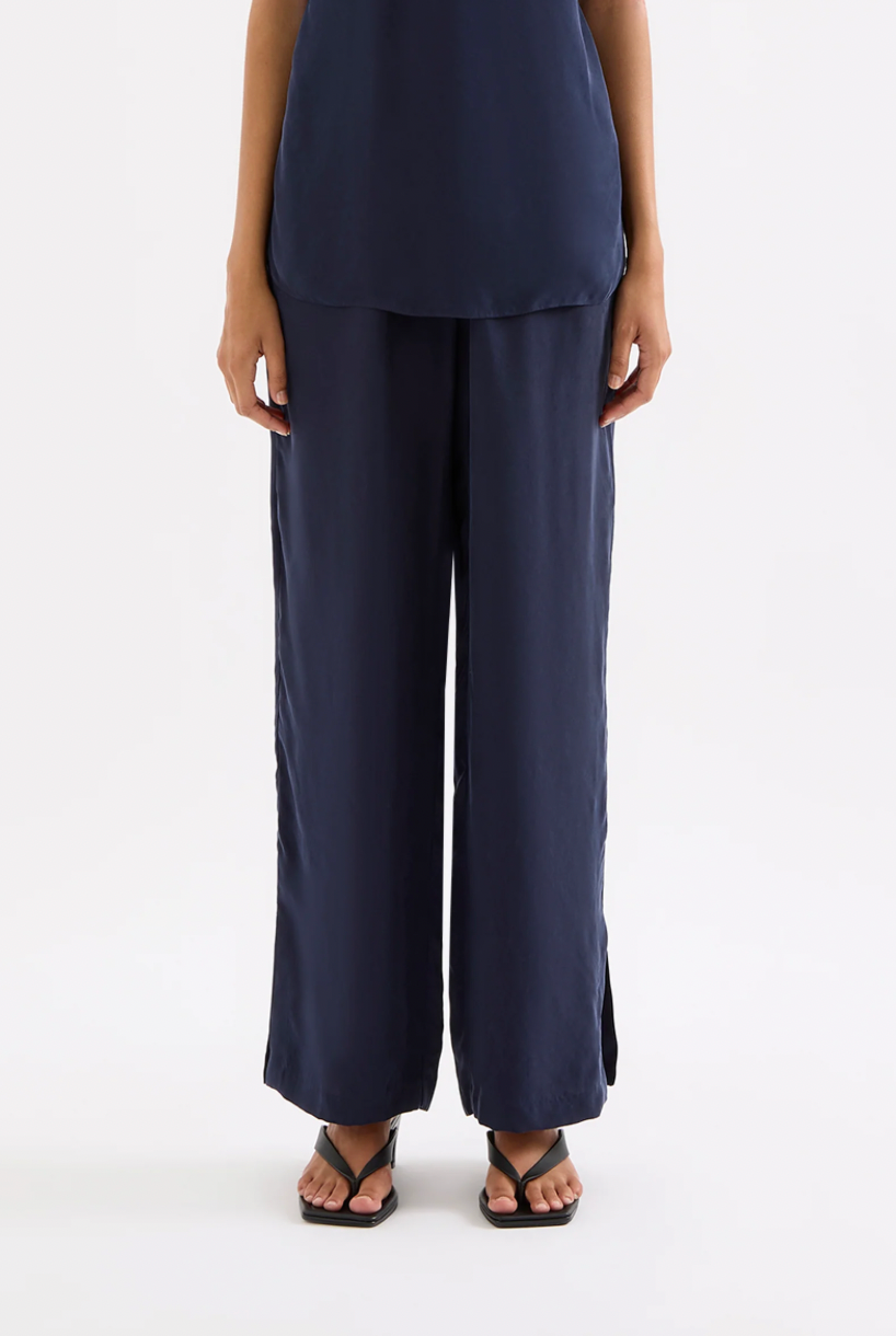 NudeLucy Linnea Cupro Pant - Ink
