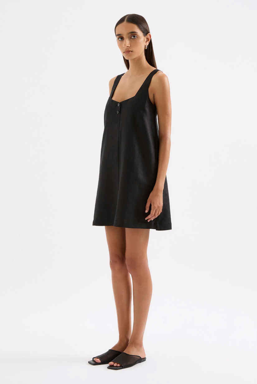 NudeLucy Zephyr Linen Mini Dress