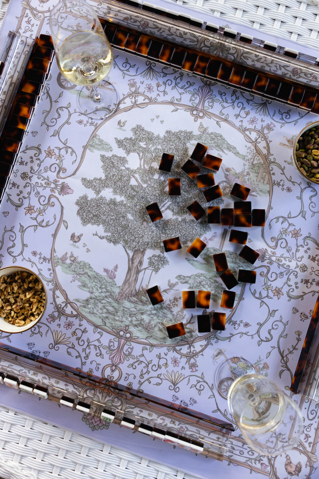 Friend of Mine Dolly Classic Toile Mahjong Mat