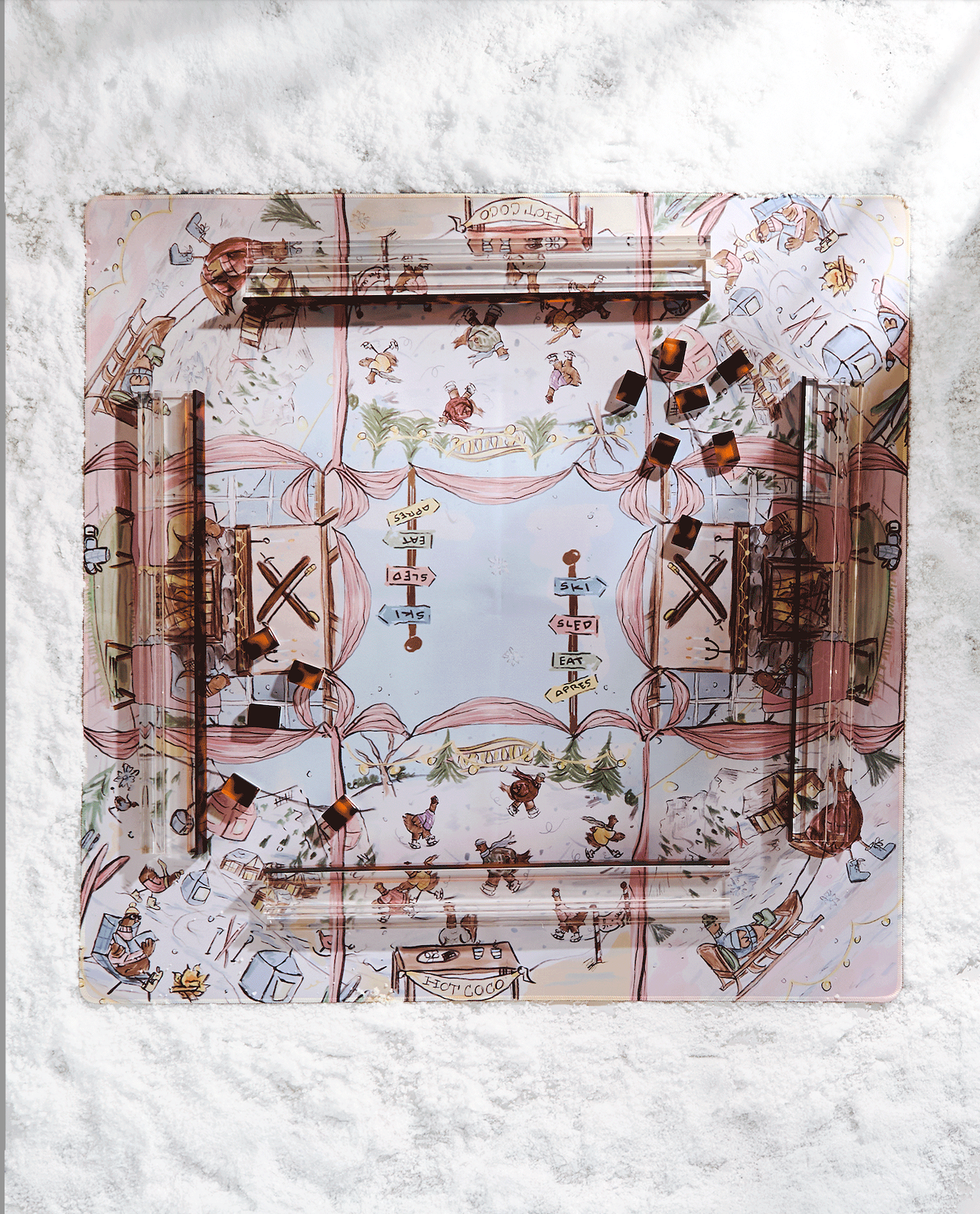 Friend of Mine Dolly Winter Wonderland Mahjong Mat