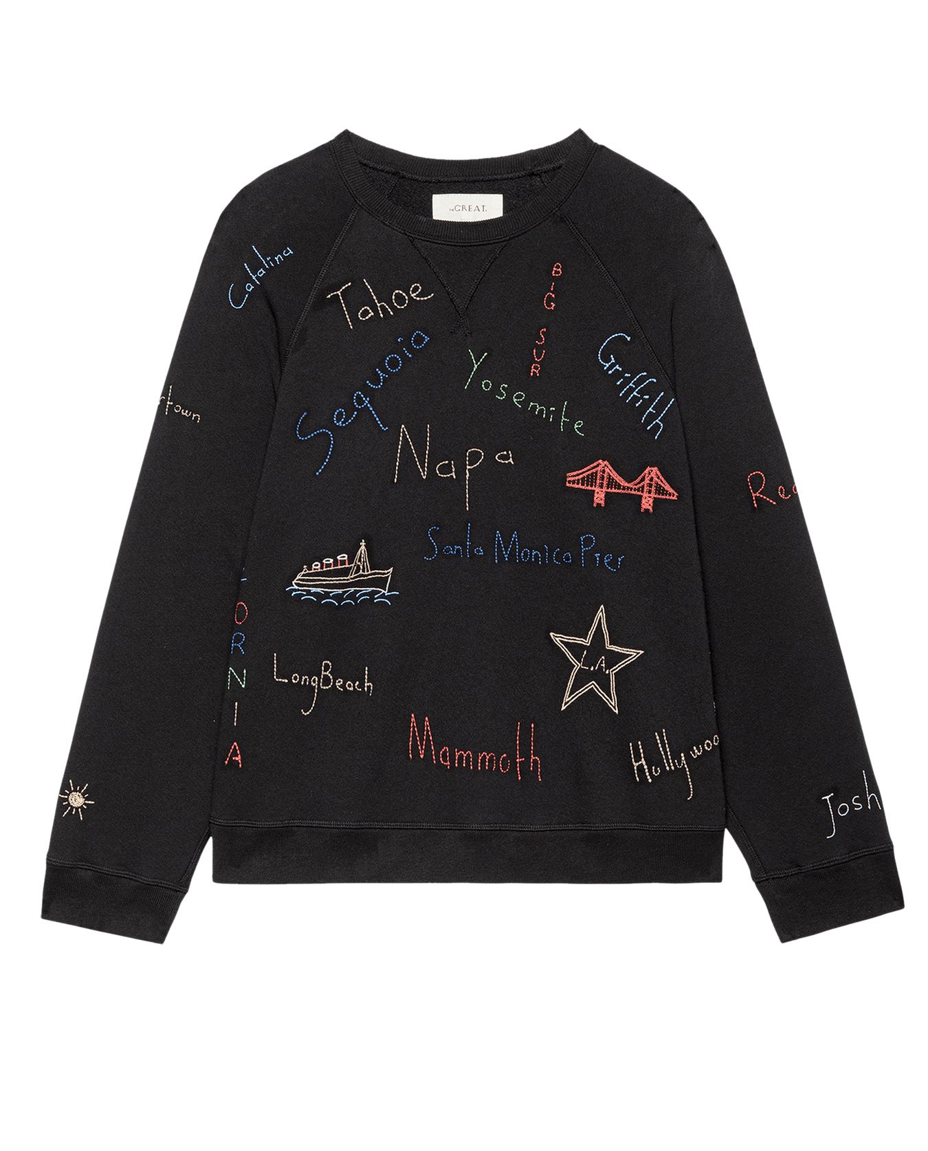 The Great THE SLOUCH SWEATSHIRT W/ GOLDEN STATE EMBROIDERY