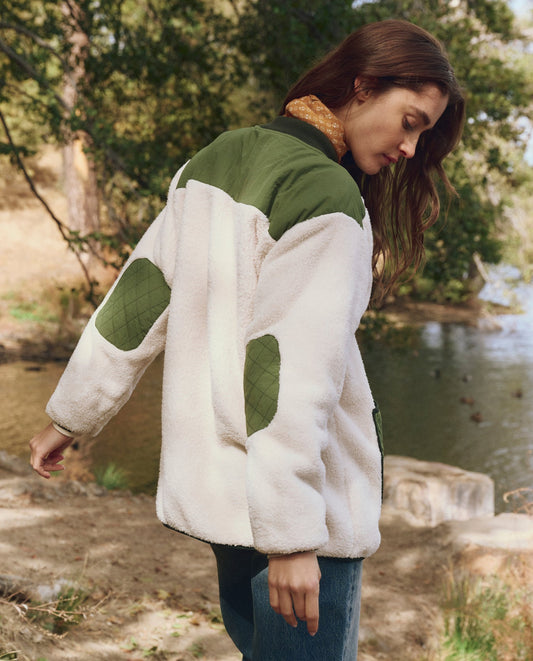 The Great THE PLUSH TUNDRA JACKET - Cream & Army