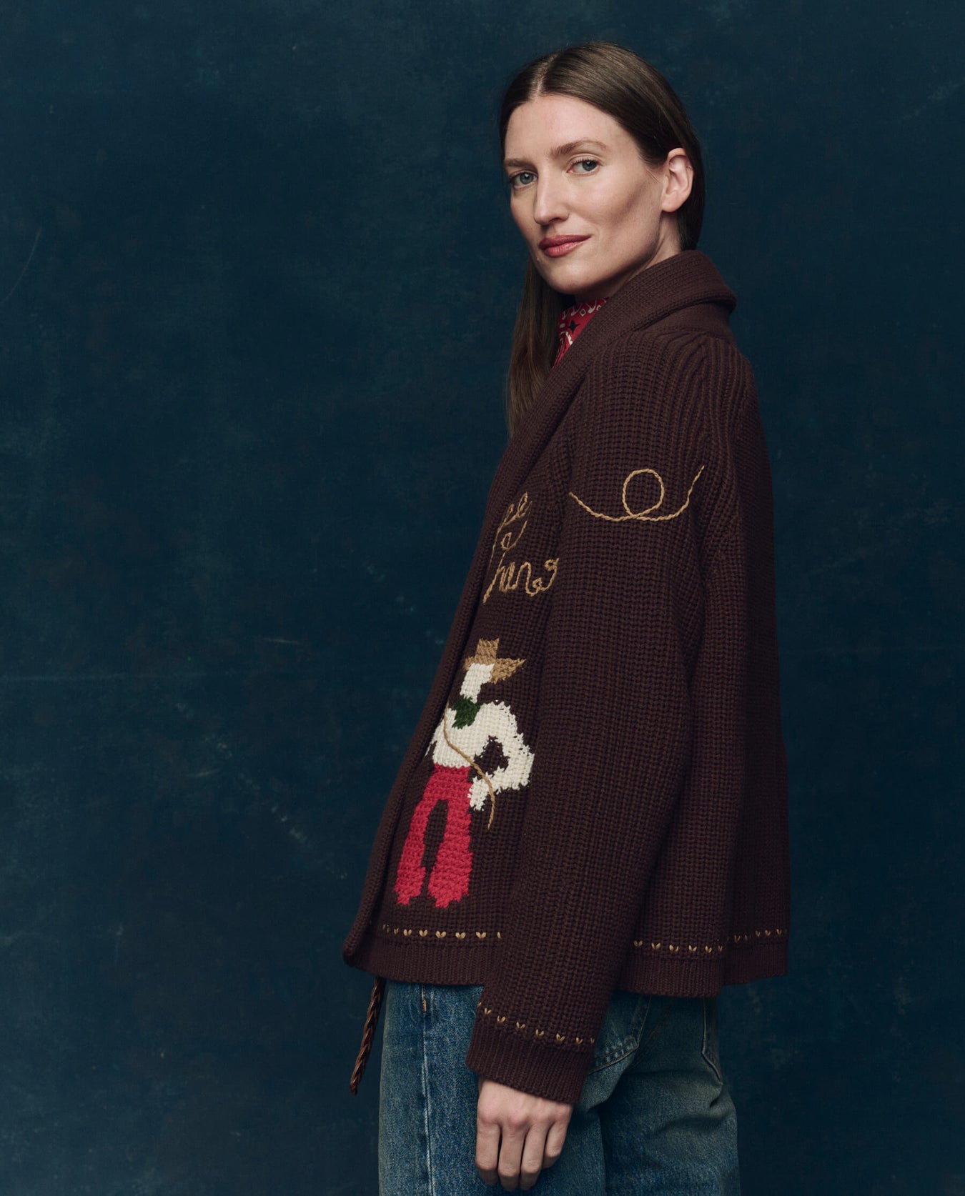 The Great THE LASSO LODGE CARDIGAN