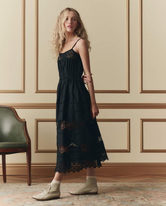 The Great The Rosette Crochet Dress