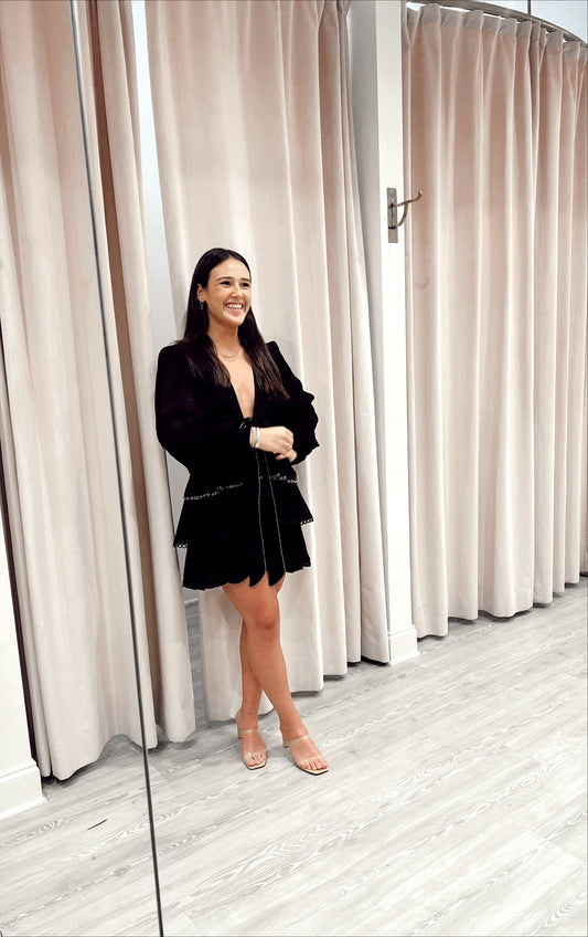 Hemant & Nandita Veda Black Dress