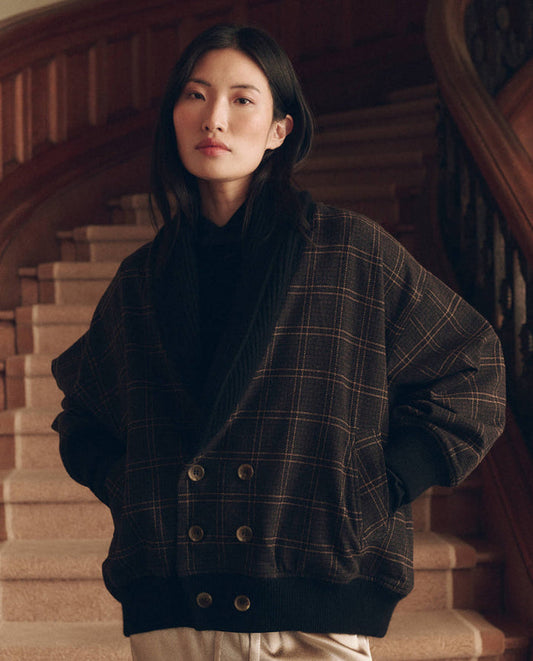 The Great The Double Breasted Shawl Collar Coat