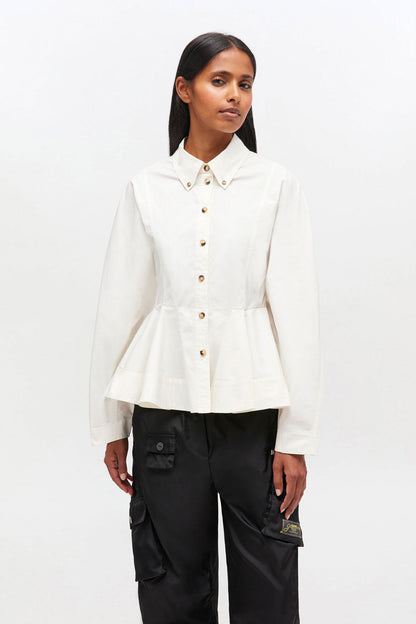 Ganni Peplum Shirt