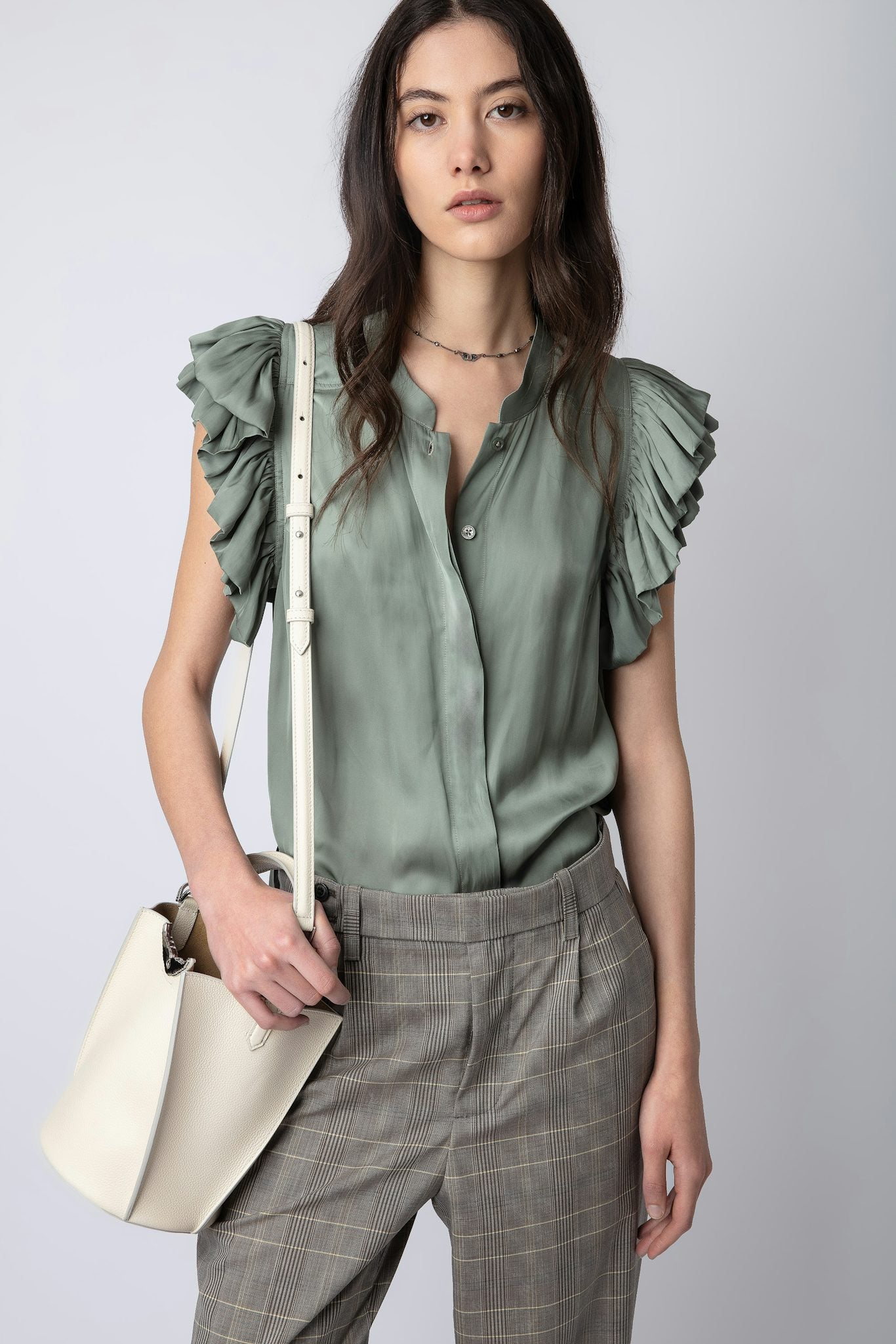 Zadig & Voltaire Tiza Satin Top