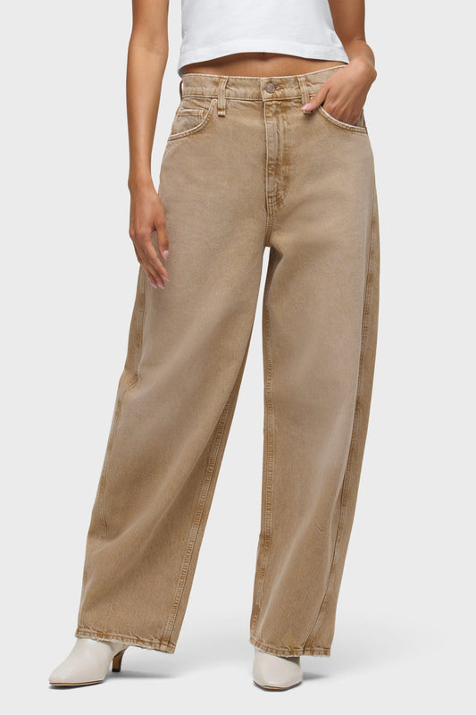 Hudson Bailey Relaxed Barrel Jean - Burnt Khaki