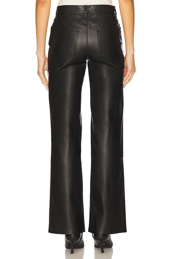 HUDSON Rosie High Rise Wide Leg - Black Leather