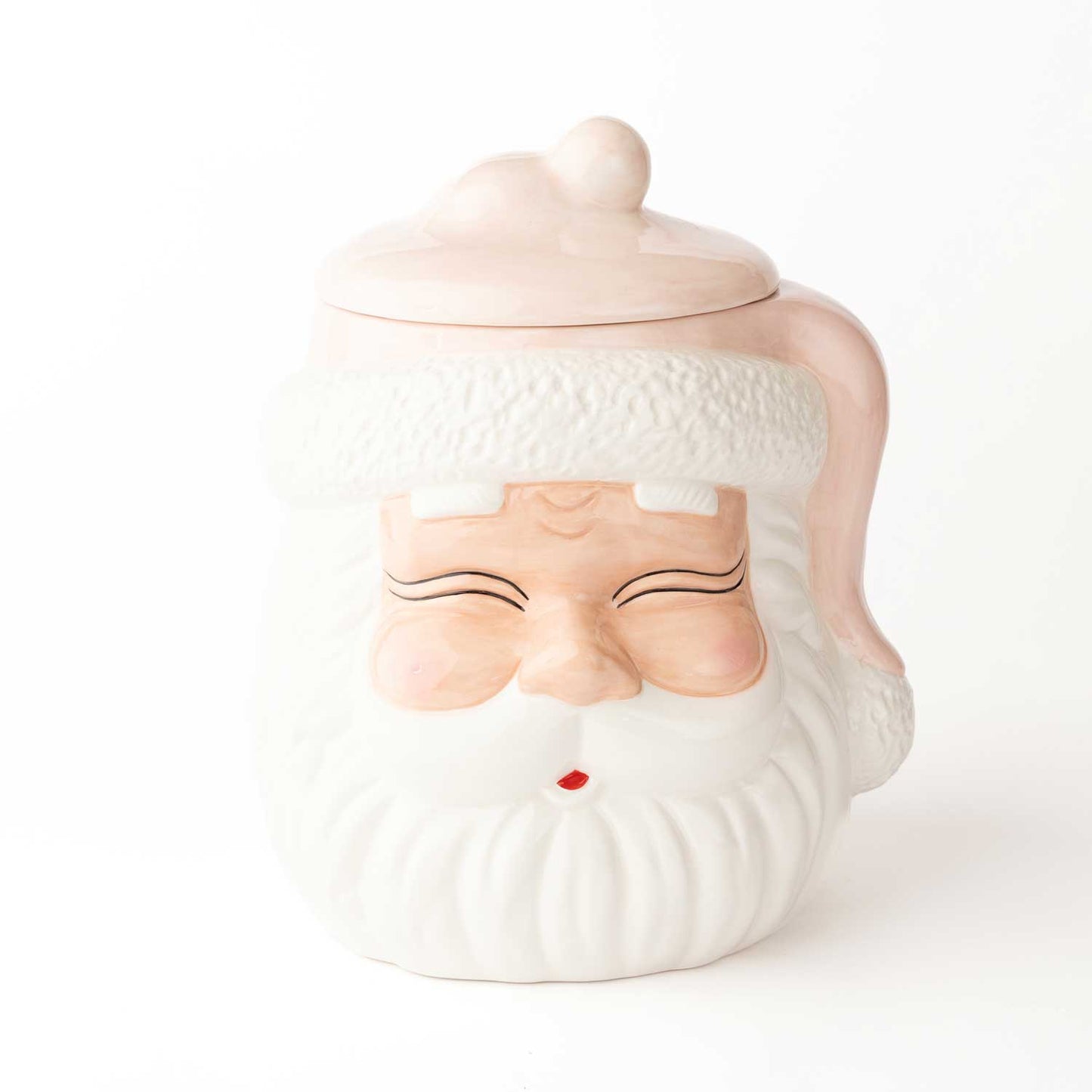 Oak Lane Pink Santa Cookie Jar