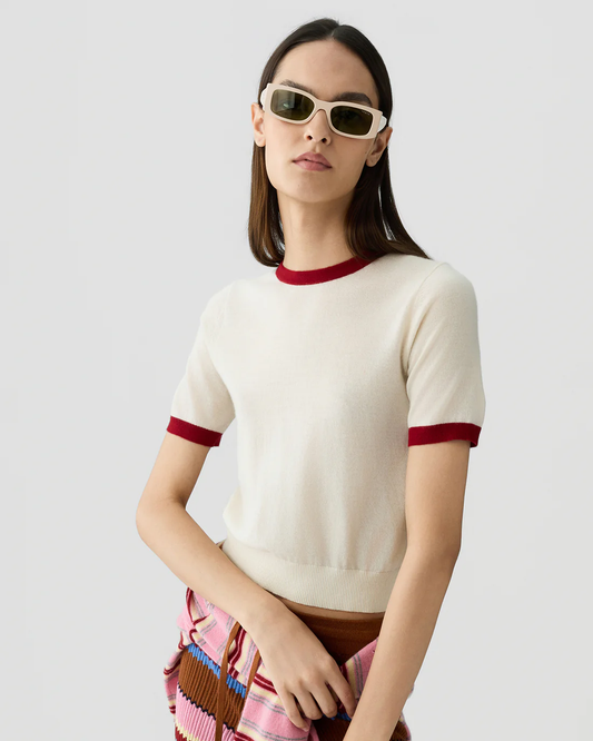 Guest in Residence Airy Ringer Tee