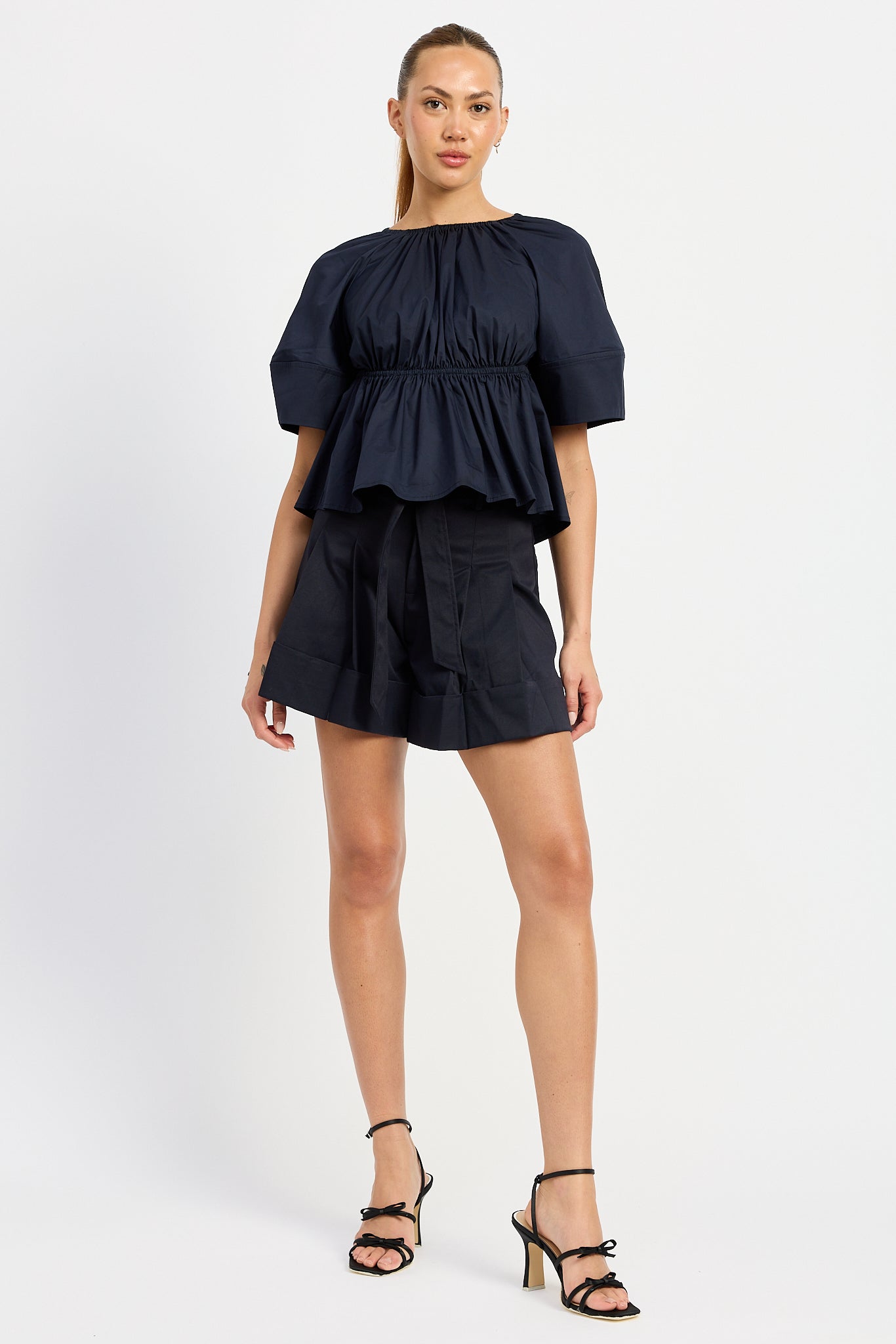 En Saison Melody Belted Shorts