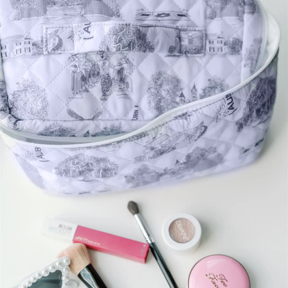 Gracefully Made Art Auburn University Make Up Toiletry Bag, Collegiate