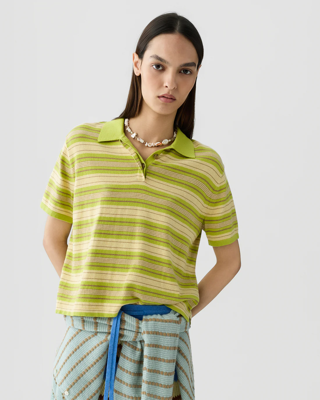 Guest in Residence Short Sleeve Stripe Rugby - Evoo Combo