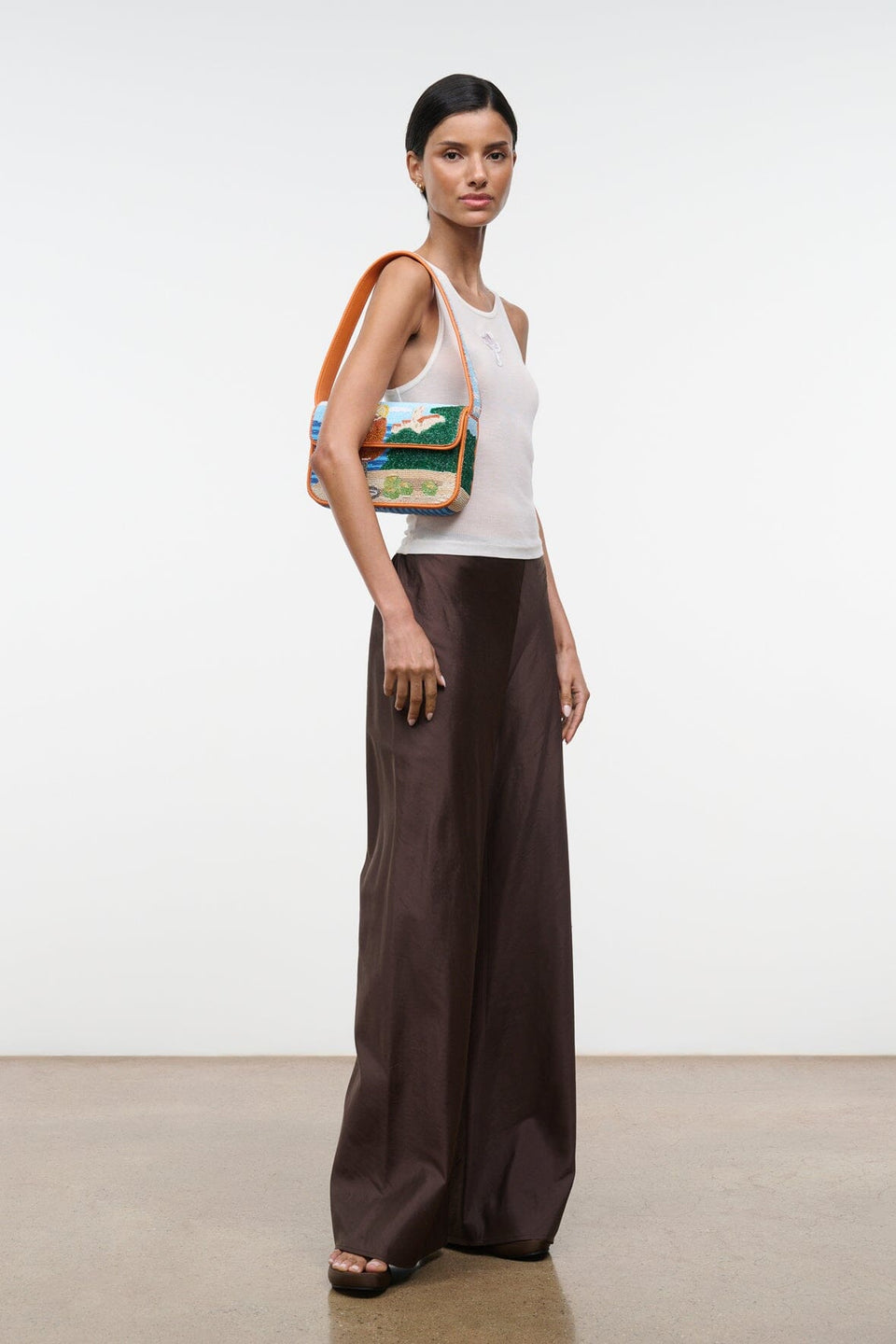STAUD Tommy Beaded Bag - Sunset Spritz