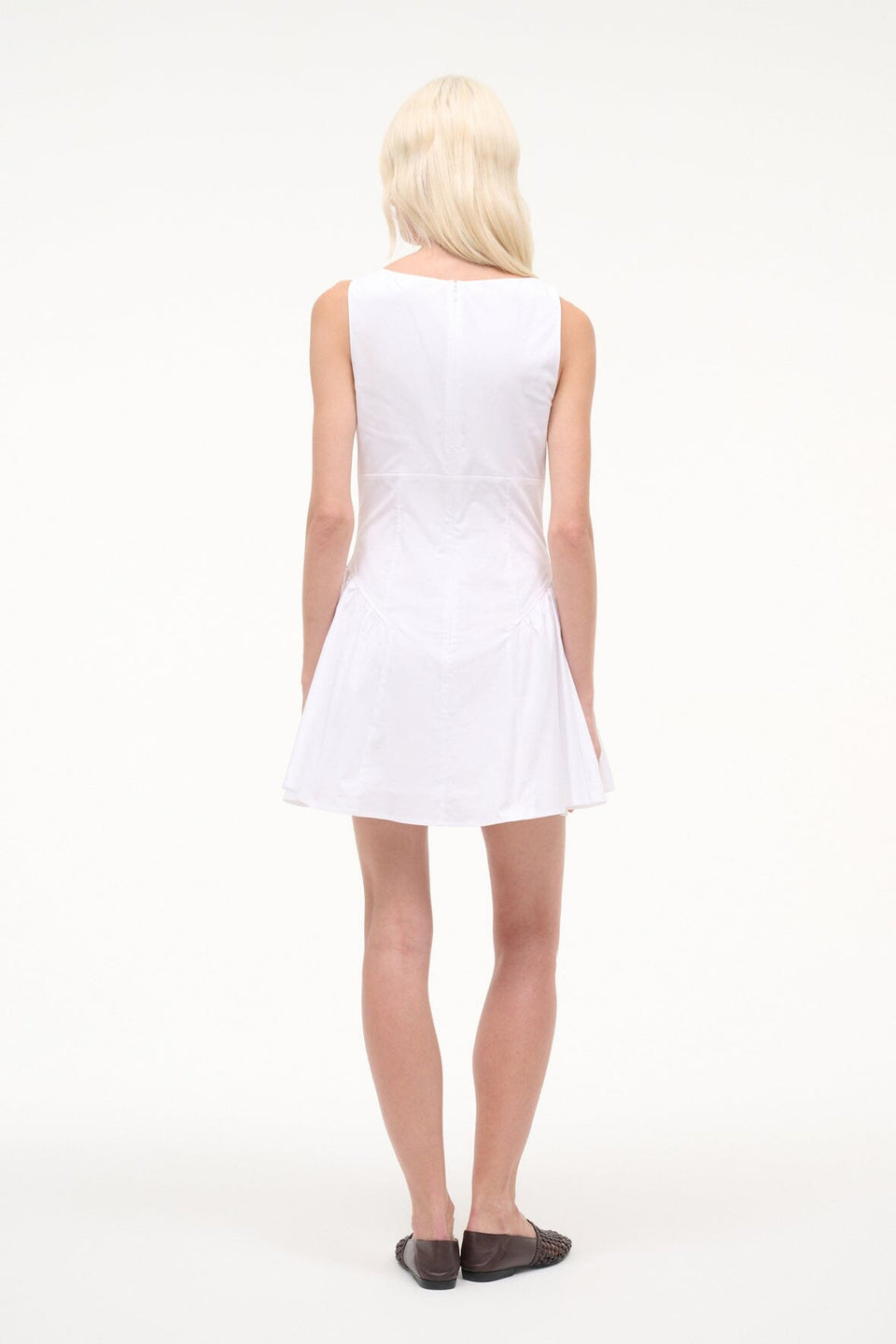 STAUD Gwen Mini Dress - White