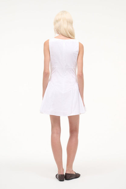 STAUD Gwen Mini Dress - White