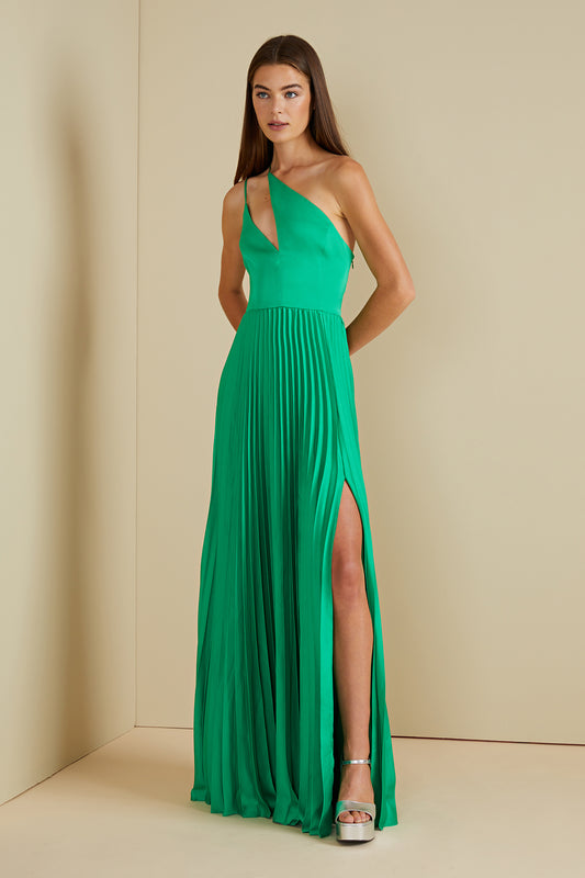AMUR KHARI ONE SHOULDER GOWN