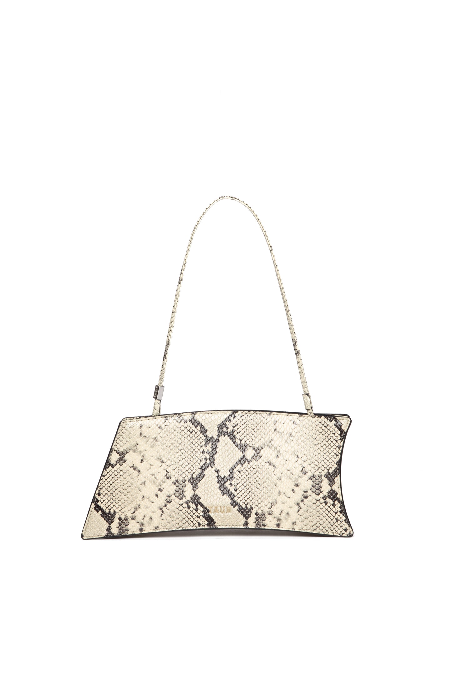 Staud Coco Shoulder Bag in White Snake