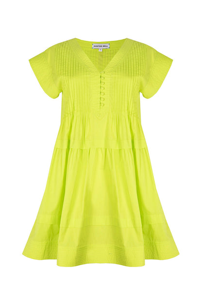 HUNTER BELL PARKER DRESS - LIME