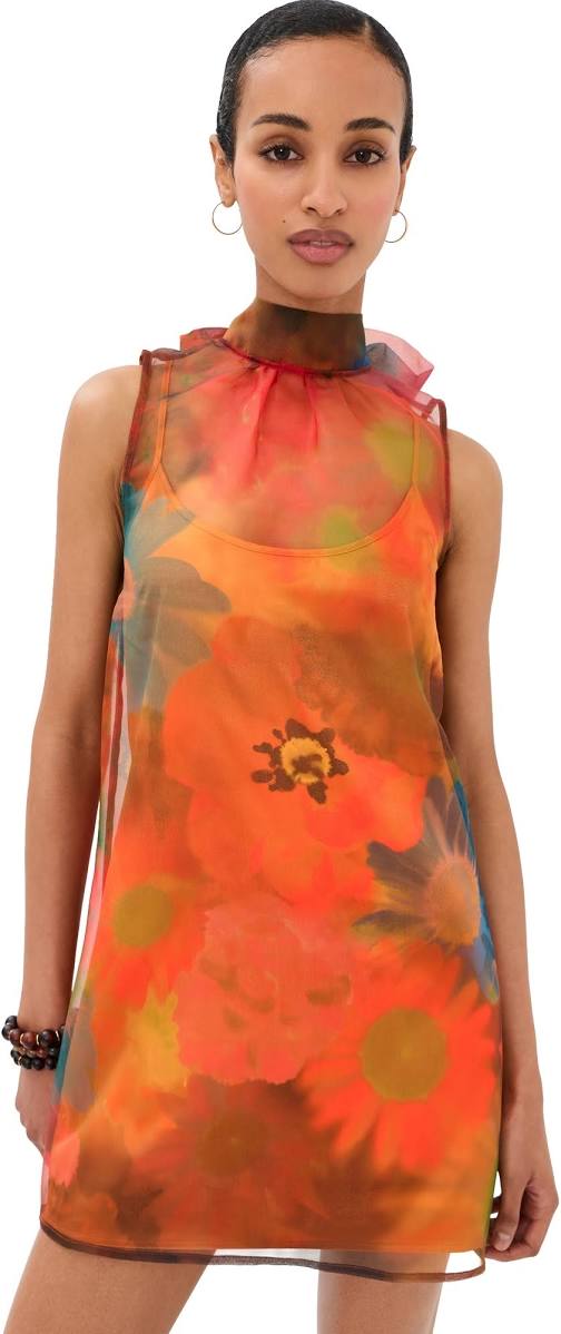 STAUD Albee Mini Dress - Superbloom