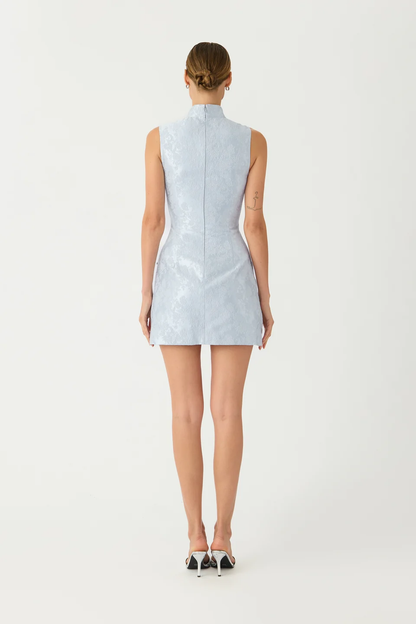 Sau Lee Ines Brocade Mini Dress