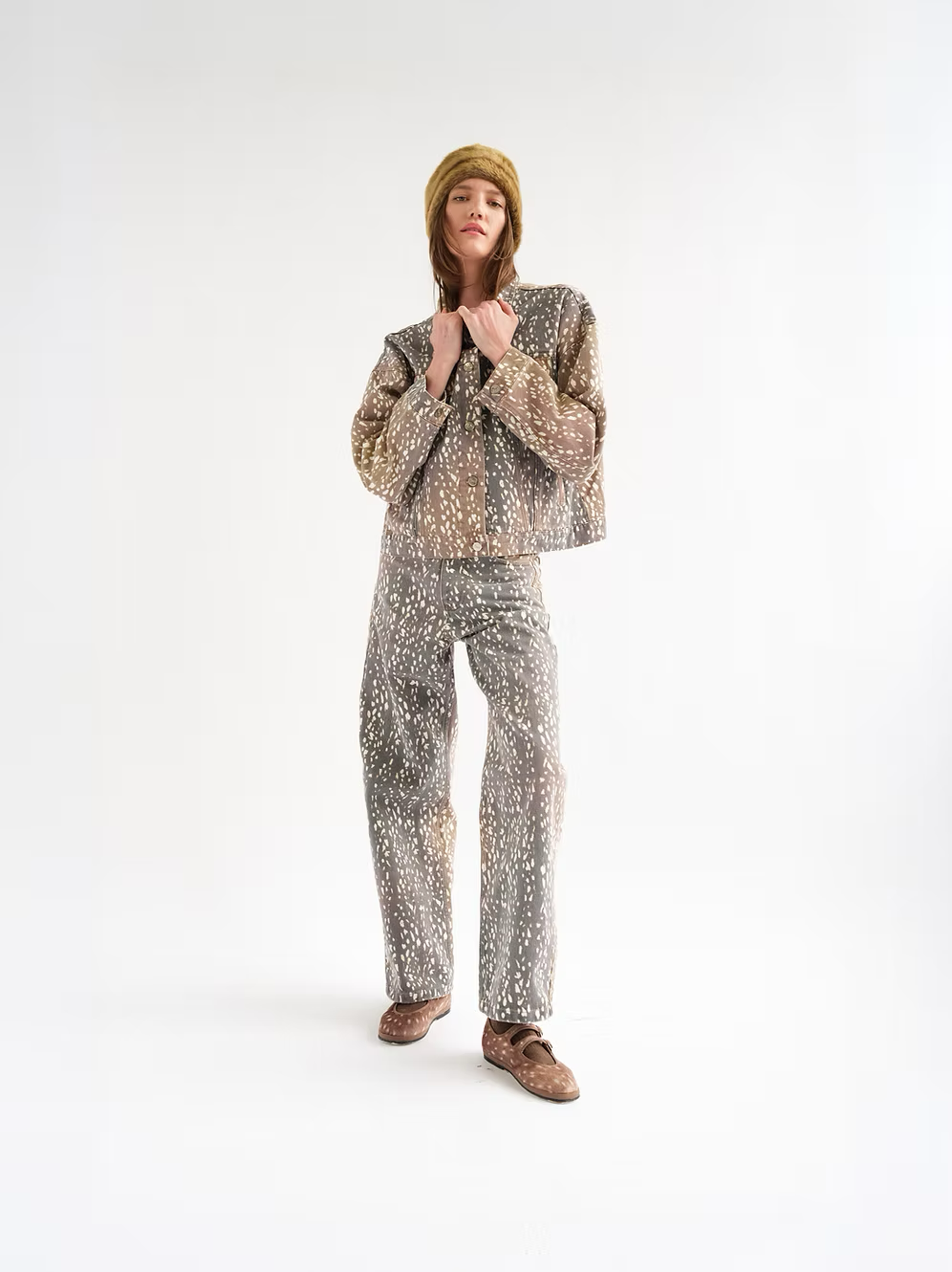 Tach Munar Printed Denim Jacket