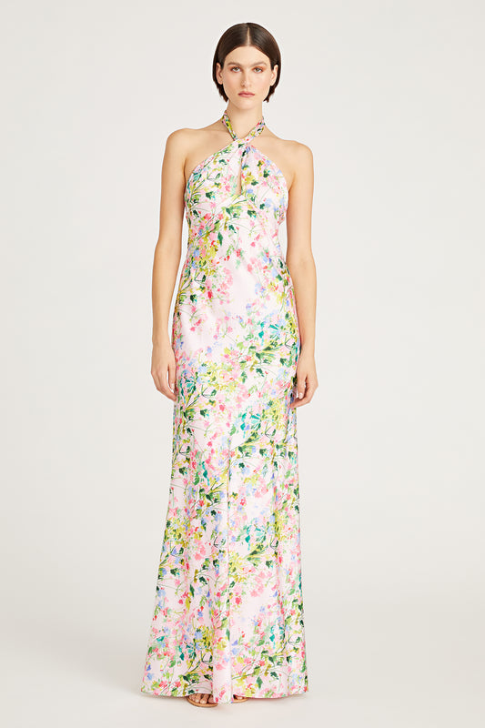 MONIQUE Lhuillier Rose Satin Dress - Wildrose