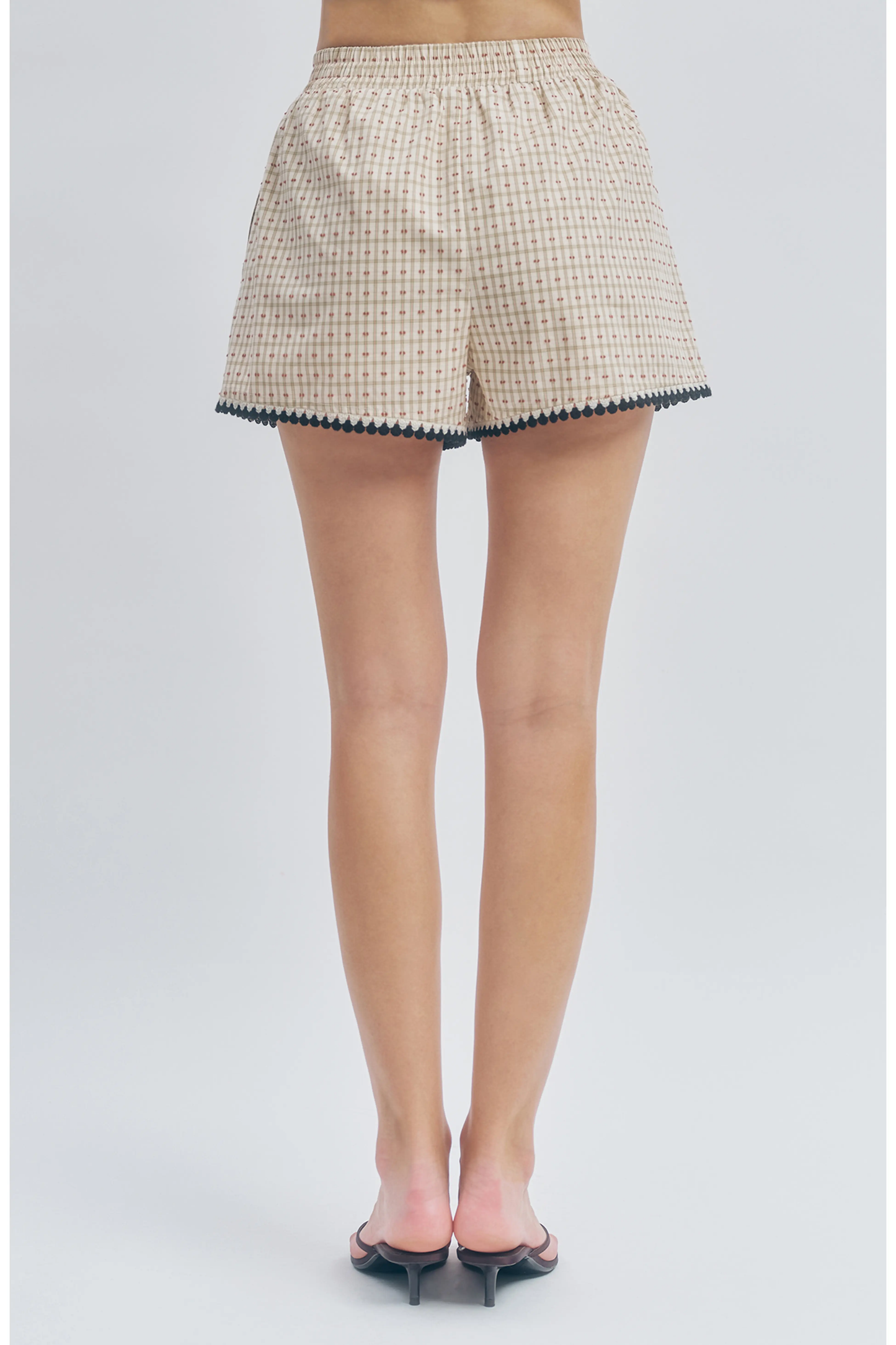 MAUDE CLUB Penny Plaid Shorts