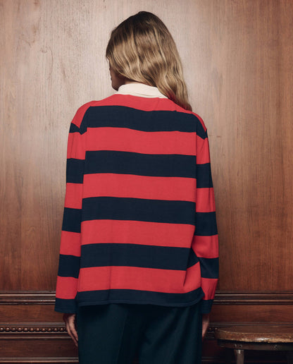 THE GREAT The Academy Polo Sweater