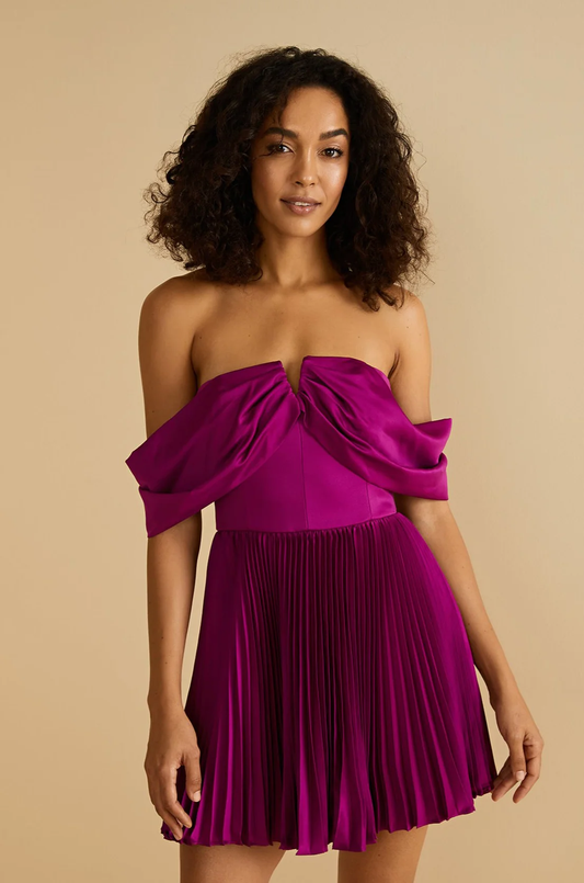 AMUR TILLY OFF SHOULDER DRESS