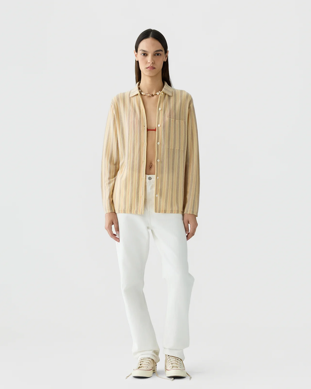 Guest In Residence Fine Stripe Showtime Shirt