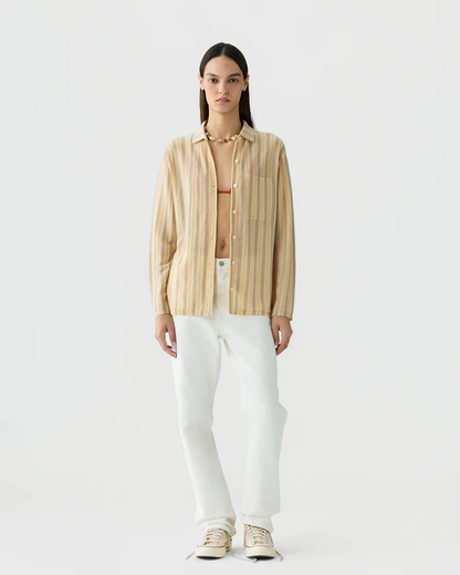 Guest In Residence Fine Stripe Showtime Shirt