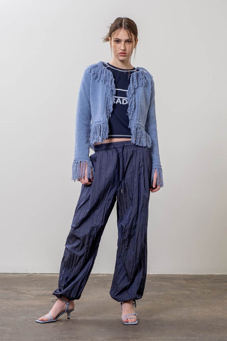 Moon River Fringe Sweater Cardigan Shop at the Mix
