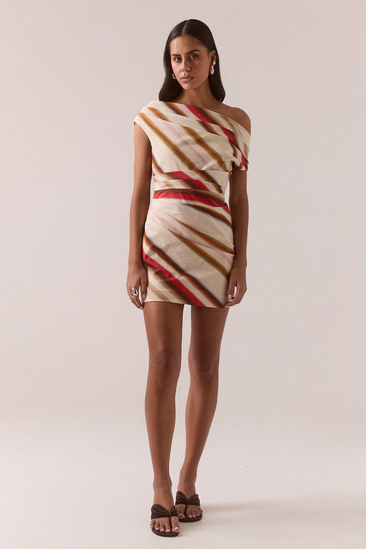 Sovere Cyrus Mini Dress in Latte