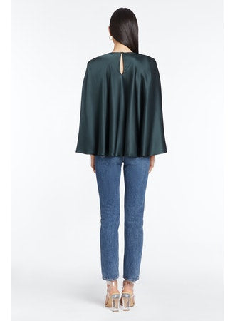Amanda Uprichard Odessa Silk Top - Black