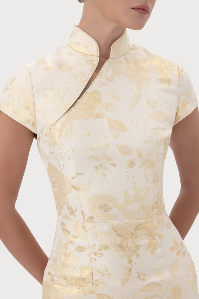 SAU LEE Kiana Jacquard Mini Dress