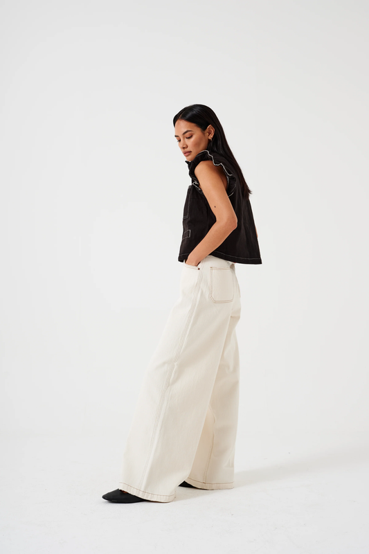 Seventy + Mochi Bay Jean in Ecru