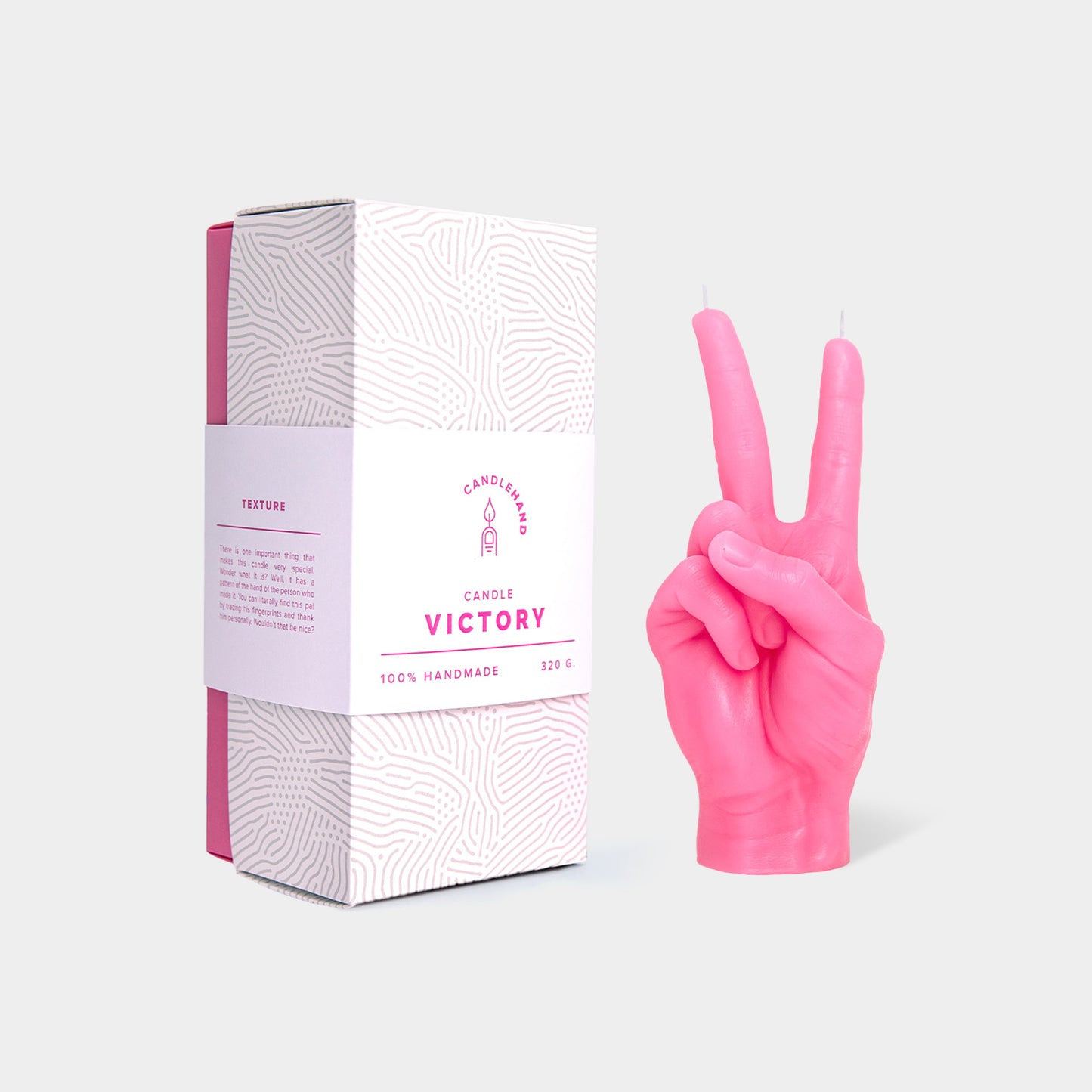 Candlehand Hand Gesture Candle - Victory/Peace