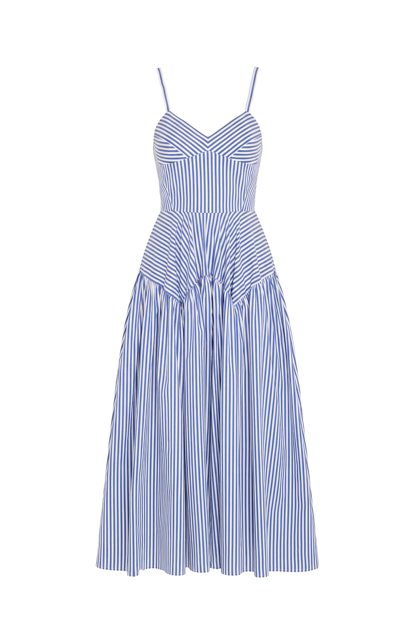 Amanda Uprichard Spencer Midi Dress - Bayhaven Stripe