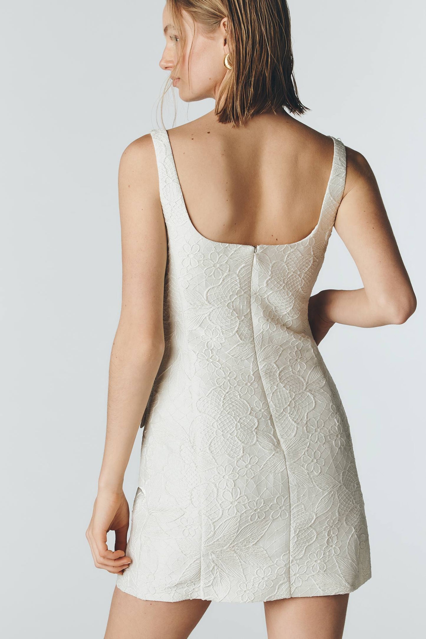 Amanda Uprichard Isabella Dress - chalk