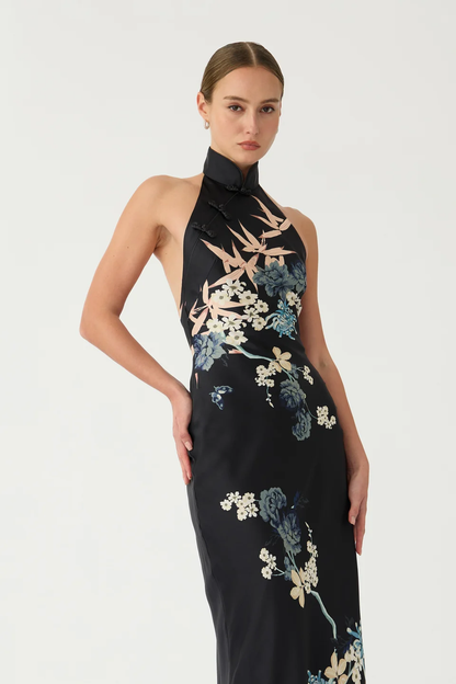 Sau Lee Gillian Satin Dress