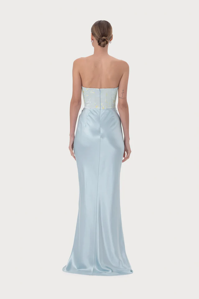SAU LEE Sandrine Gown in Pale Blue