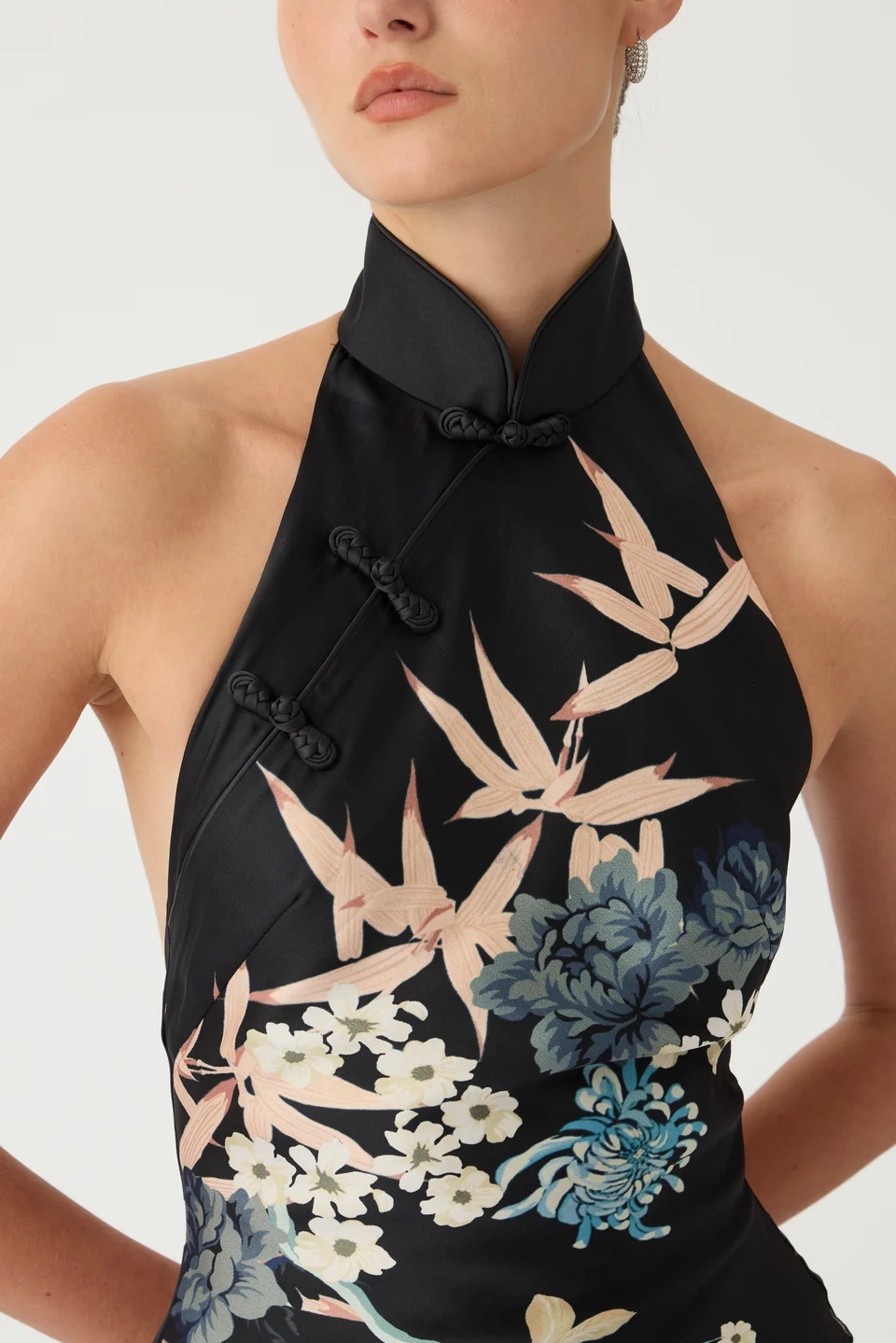Sau Lee Gillian Satin Dress