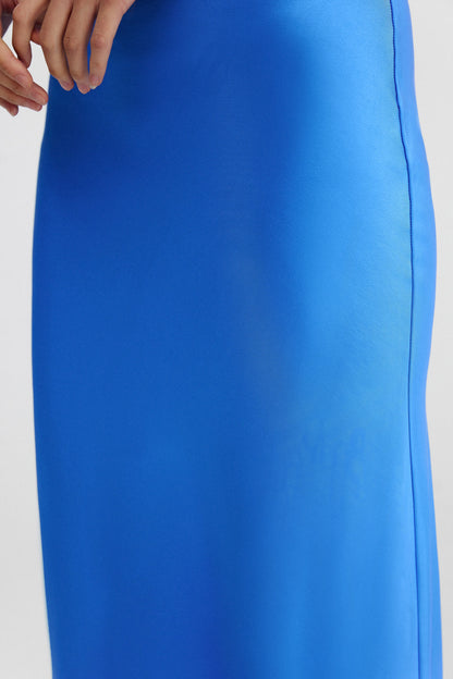 Significant Other Darcy Backless Dress - Azure Blue